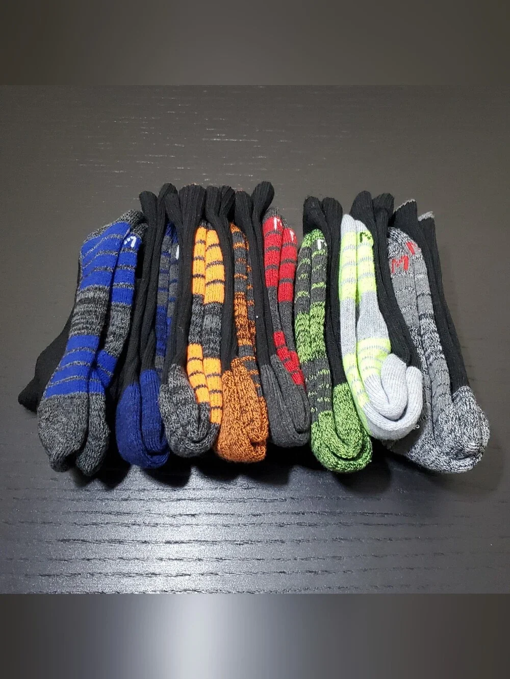 Little Boys Athletic Crew Socks - Multi Color Pack MED